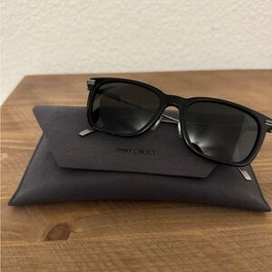 Jimmy Choo Black and Silver Sunglasses